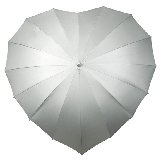 Heart Umbrella - Silver