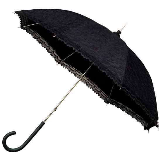 Victorian Wedding Umbrellas Black 
