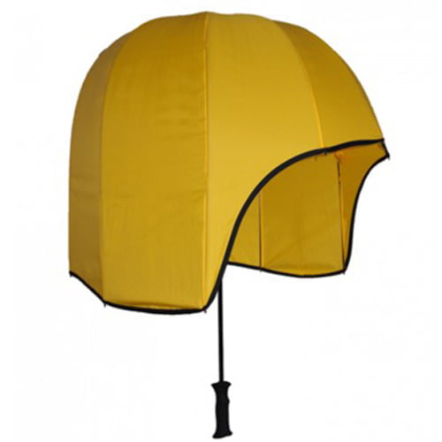 Helmet Shaped Sport Umbrella Yellow