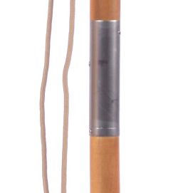 250cm wooden parasol shwing 2-piece pole connection and pulley cord
