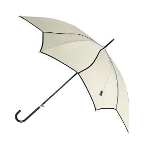 Beige Petal Umbrella Open