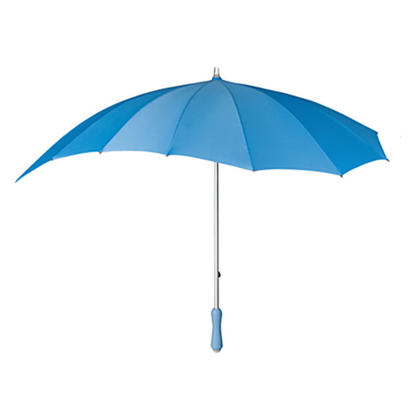 Blue heart umbrella upright