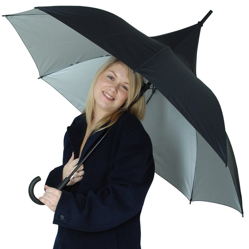 Ladies Classic Black Pagoda Umbrella / Parisian Parasol / Classic Black Pagoda / UV Protective Umbrella