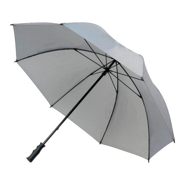 Grey Budget Golf Umbrella Side On