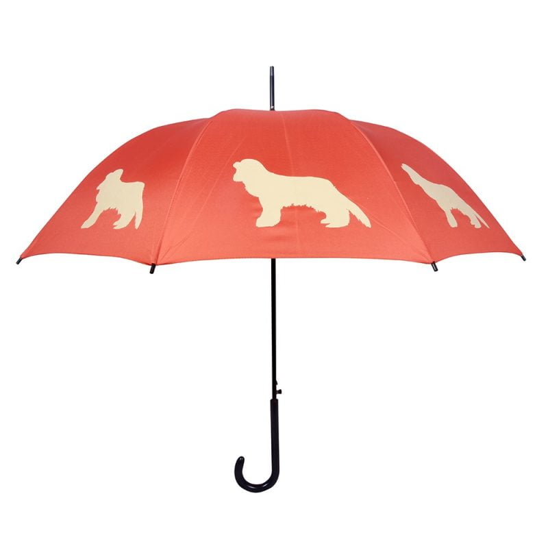 King Charles Dog Umbrella - Orange & Beige