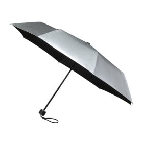 Black Cuby UV Sun Umbrella Compact Folding Travel Umbrella Auto Open and Close for Windproof Rainproof & 99% UV Protection Parasol with Black Anti-UV Coating 