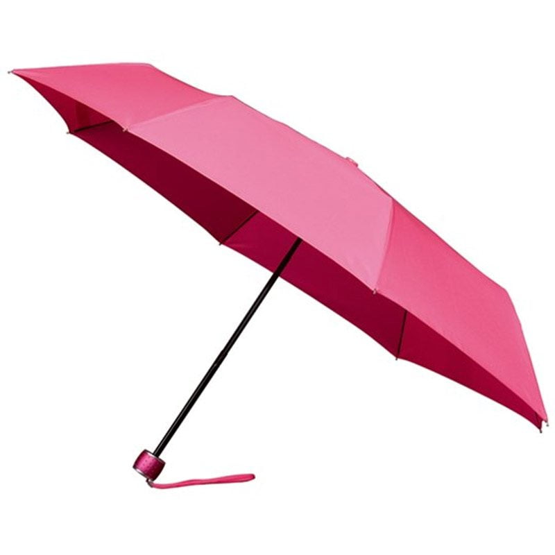 pink folding umbrella