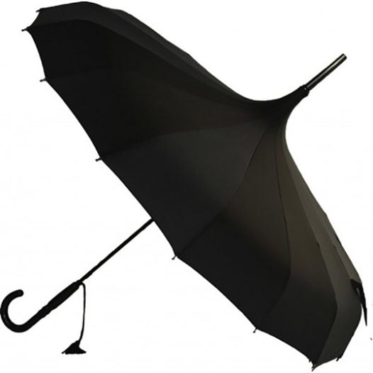 black pagoda umbrella