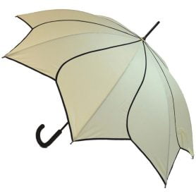 Petal Swirl Beige Umbrella