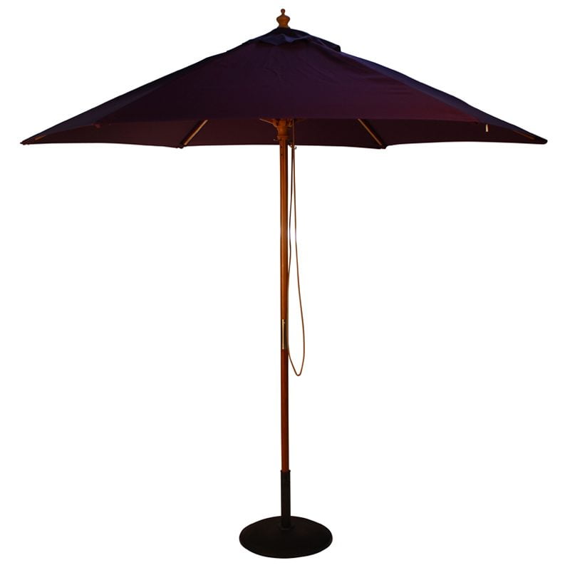 wood pulley parasol purple cutout