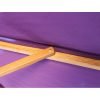 wood pulley parasol purple close up