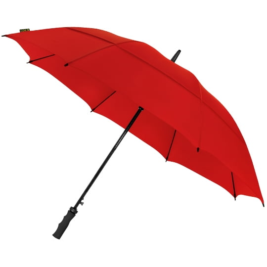 Red ECO Golf umbrella open