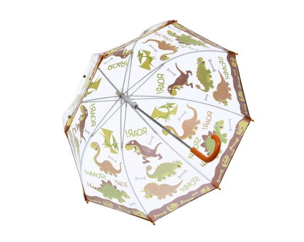 Dinosaur Pvc Kids Umbrella Inside