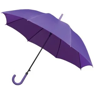 Here we have a purple automatic umbrella or purple parasol. A regular walking style purple umbrella, auto-open with matching purple handle.