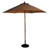 wood pulley parasol taupe cutout