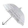 Side on white lulu triple frill umbrella