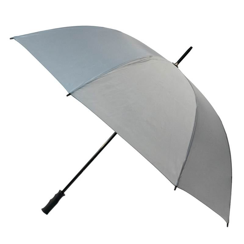 Grey Budget Golf Umbrella open