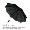 StormStar Windproof Black Golf Umbrella infographic about the quality
