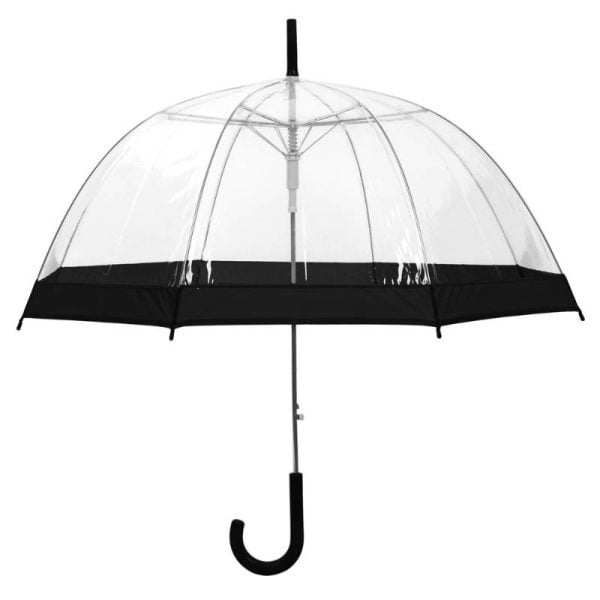 Clear Dome Umbrella Black Trim Upright