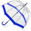 Clear Dome Umbrella Blue Trim