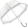 Clear Dome Umbrella Silver Trim