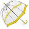 Clear Dome Umbrella Yellow Trim