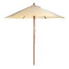 Natural 250cm wood pulley umbrella