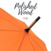 Orange Umbrella Wooden Tip