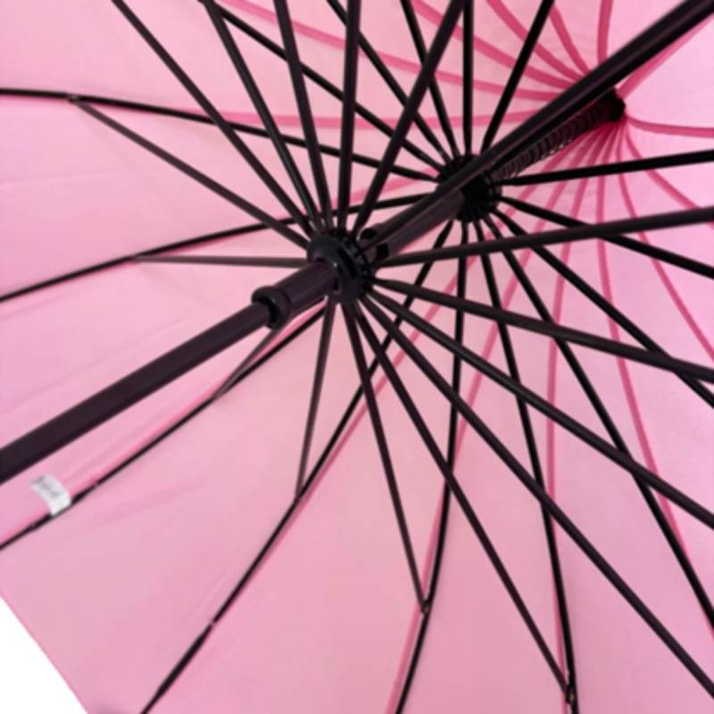 Pink Oriental Pagoda Umbrella Shelter and Ribs