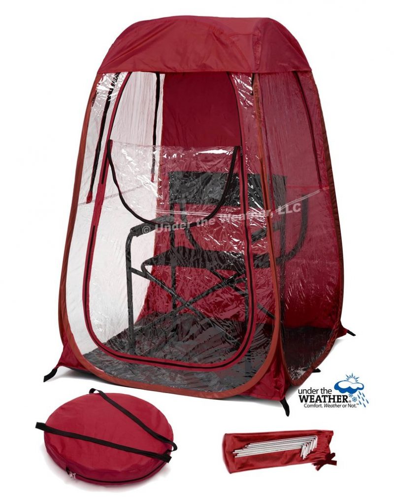 under the weather shelter cutout maroon