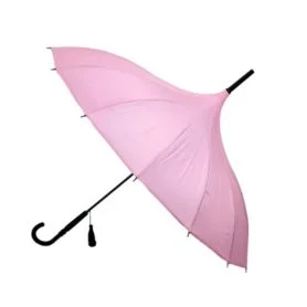 Pink Pagoda Umbrella Opened