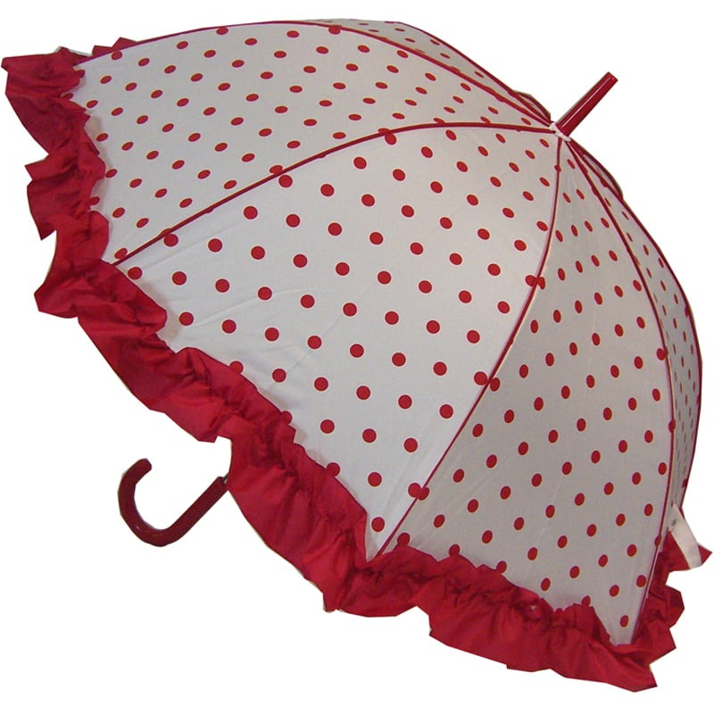 Polka Dot Umbrella Red