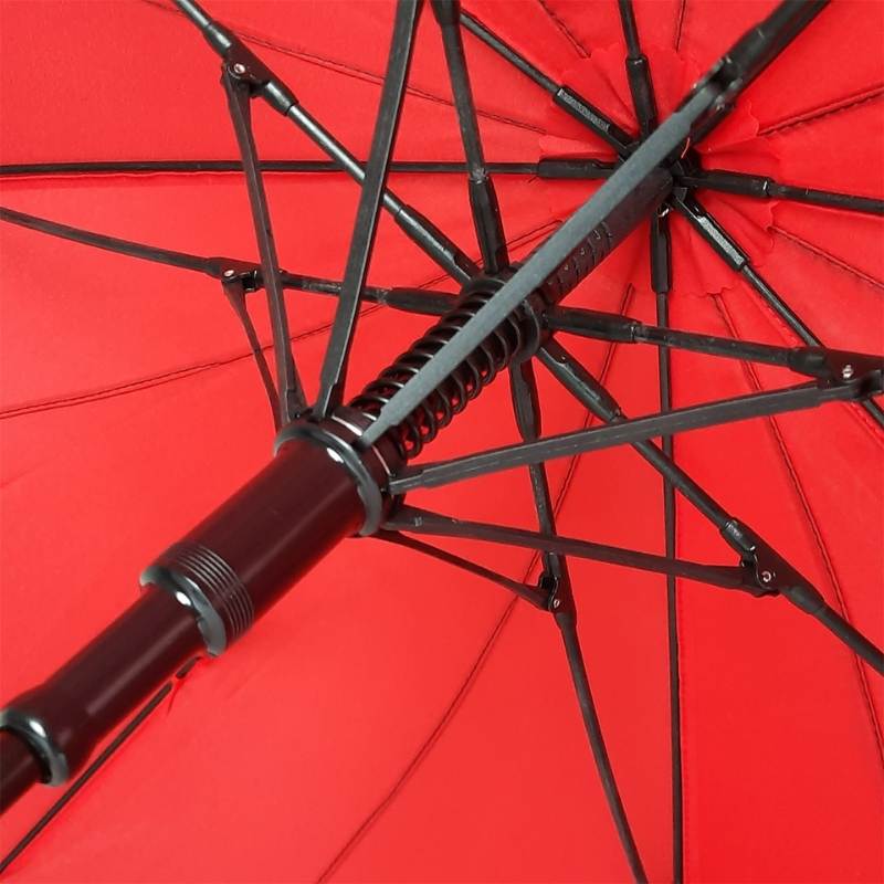 Red Petal Swirl Umbrella Frame