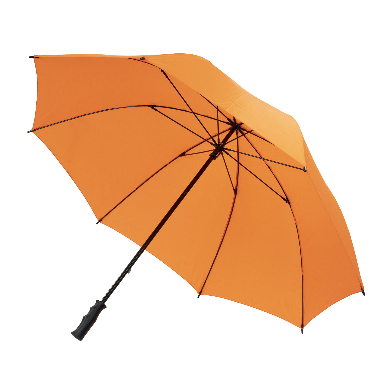 Orange Budget Golf Umbrella open