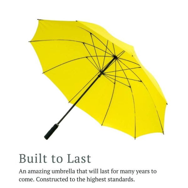 Stormstar Windproof Yellow Golf Umbrella Infographic About The Quality
