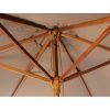 Strong wooden rib structure of the taupe 2.5m parasol
