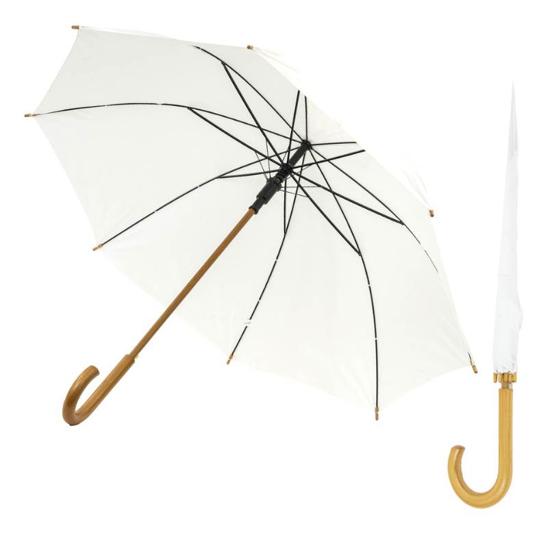 White Woodstick Umbrella composite image