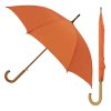 Orange wood stick umbrella