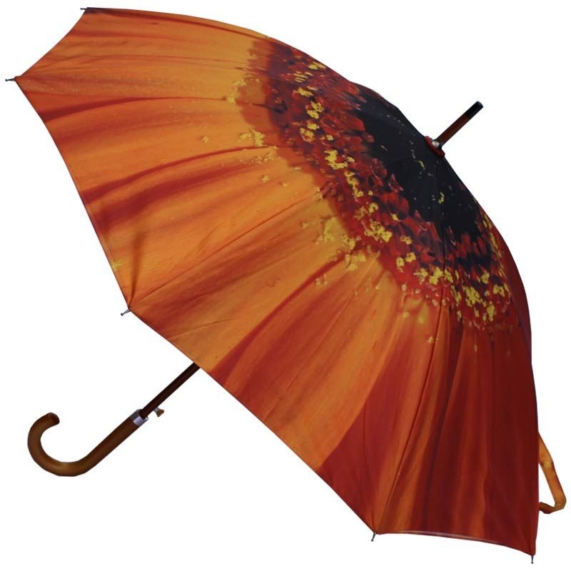 Orange Flower Umbrella