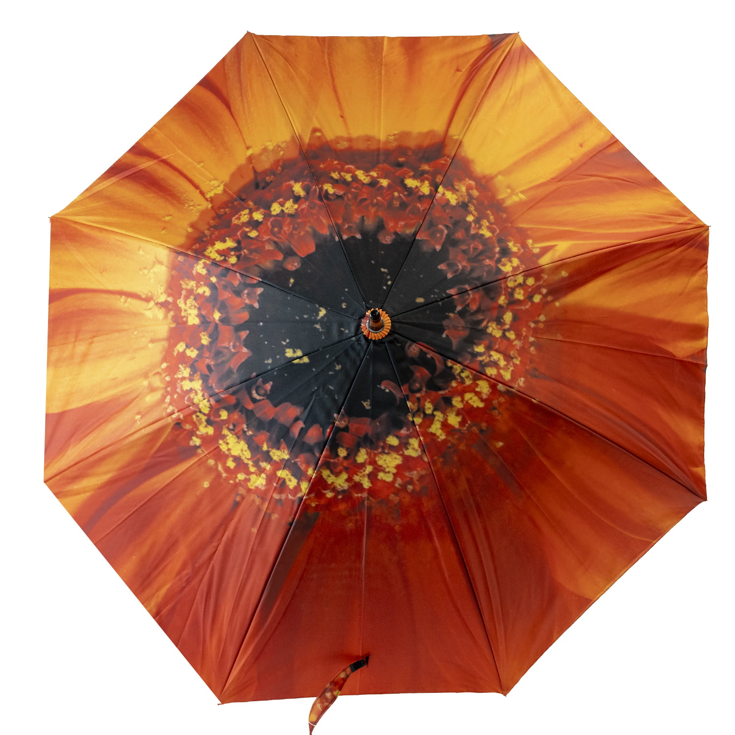 Orange Flower Umbrella top view