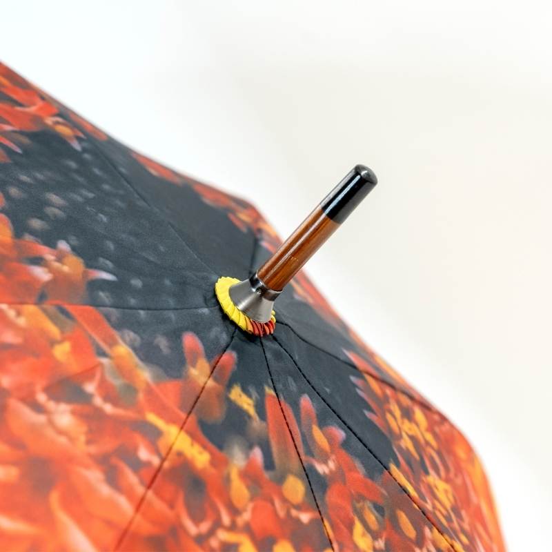 Orange Flower Umbrella Canopy Tip