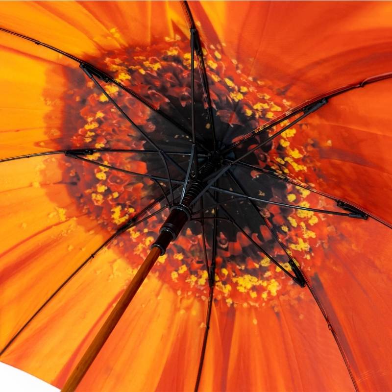 Orange Flower Umbrella Frame