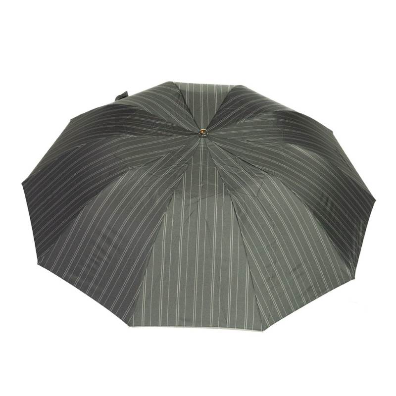 Ezpeleta Large Folding Automatic Crook Handle Pinstripe Umbrella - canopy view