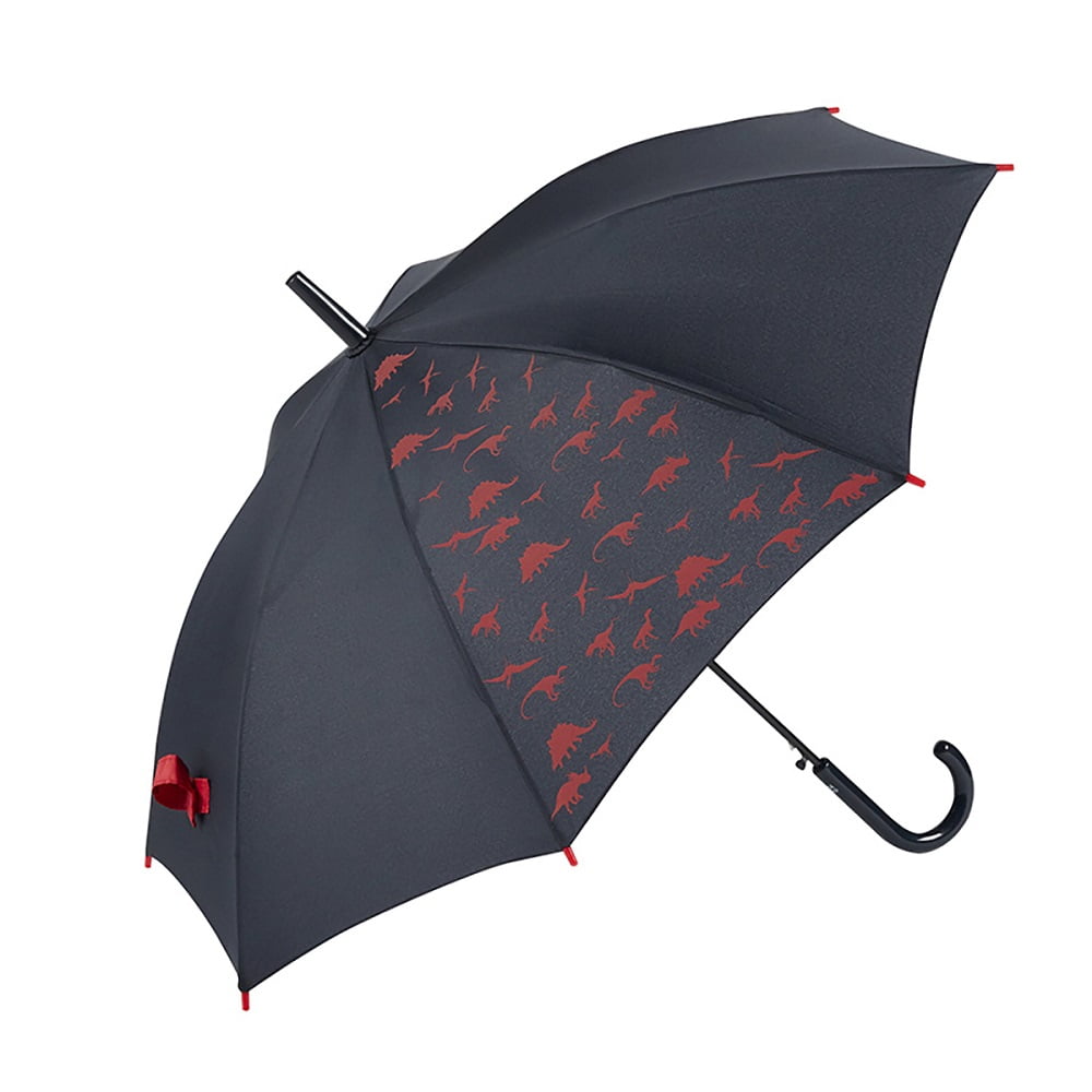 DINOSAUR Kids Automatic Umbrella – Red