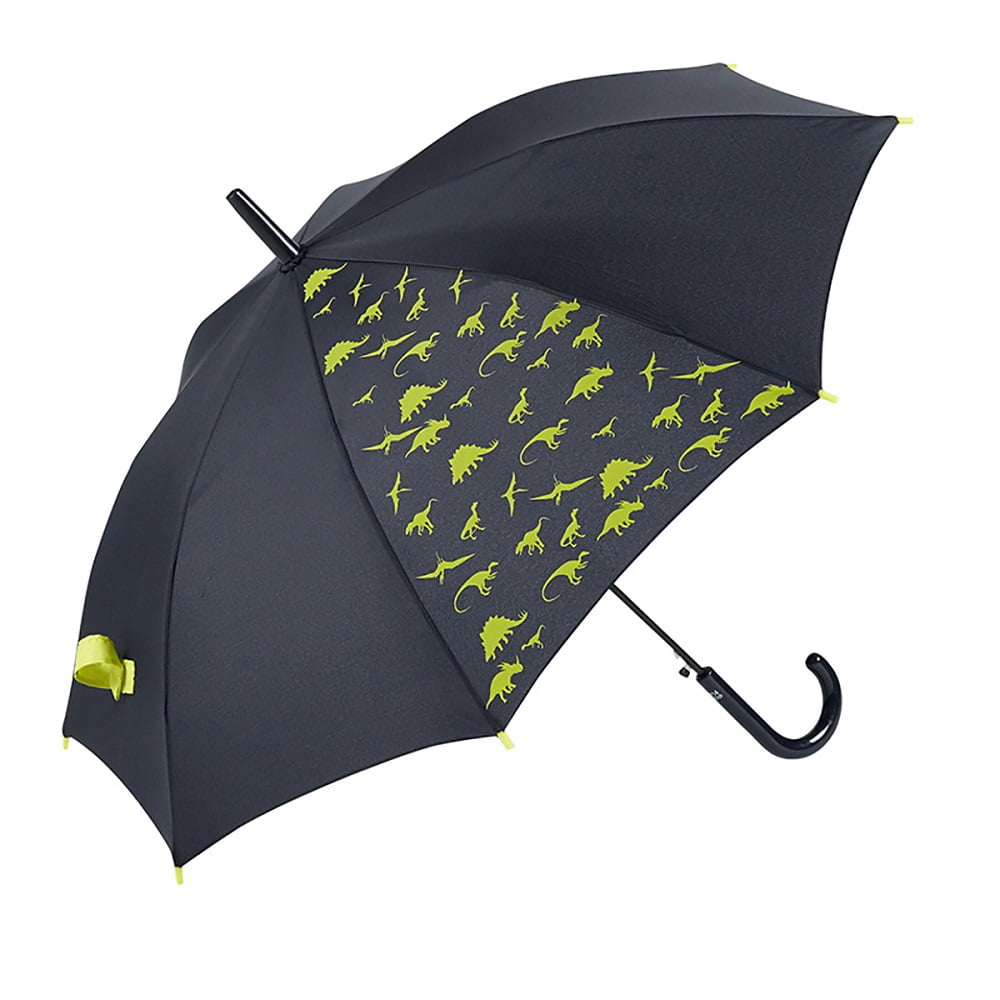 DINOSAUR Kids Automatic Umbrella – Yellow