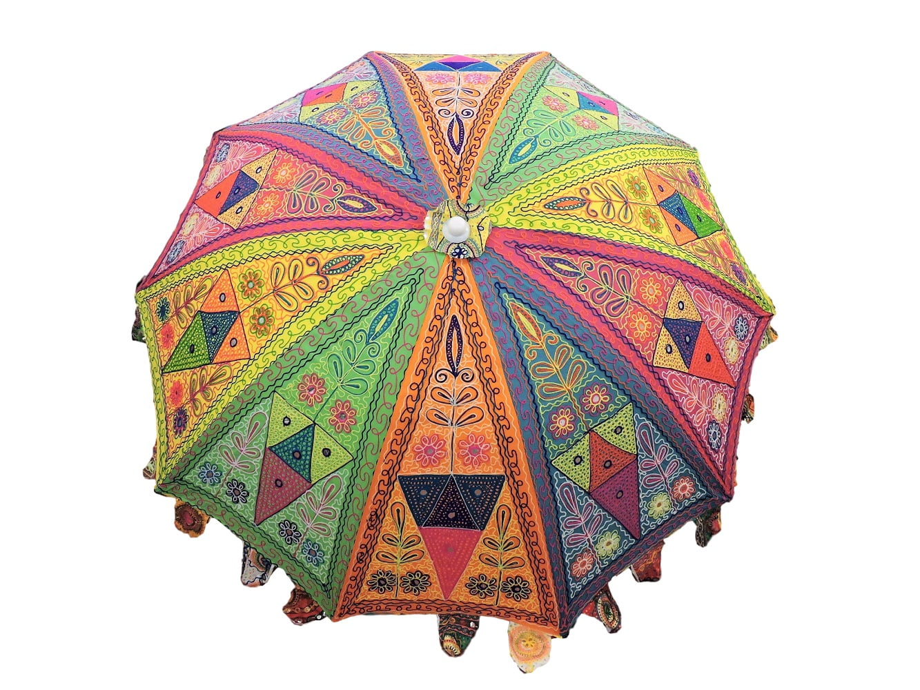 Indian Garden Umbrellas and Boho Parasols handcrafted in Jaipur, India