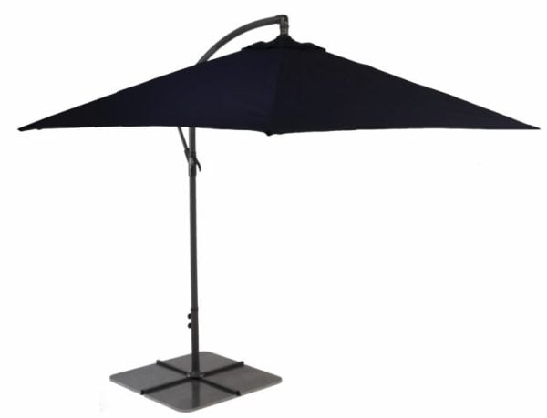 Black 3M Cantilever Patio Umbrella - Aluminium