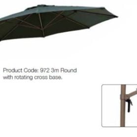 premium 3 metre cantilever parasol