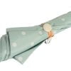 Ezpeleta Ladies UV Protective Walking Umbrella - peppermint green canopy with white spots - tie wrap closure