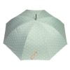 Ezpeleta Ladies UV Protective Walking Umbrella - peppermint green canopy with white spots - viewed from above